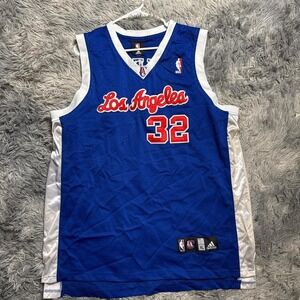 Los Angeles Clippers Blue and red Adidas NBA jersey